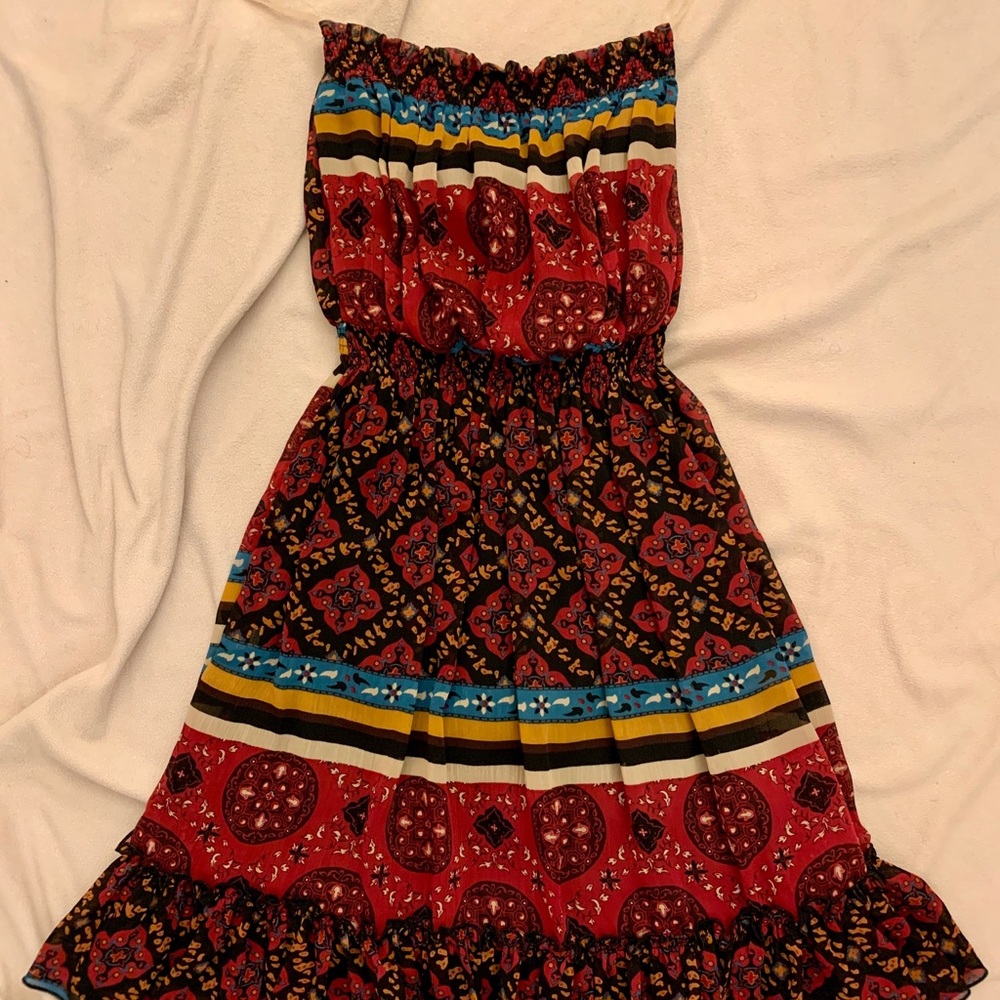 Forever 21 Strapless Boho Dress